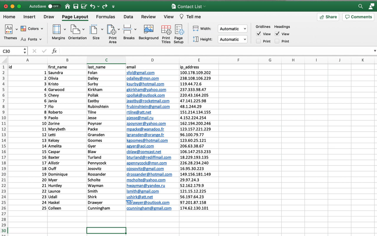 How do I Prepare a Contact List to Upload?